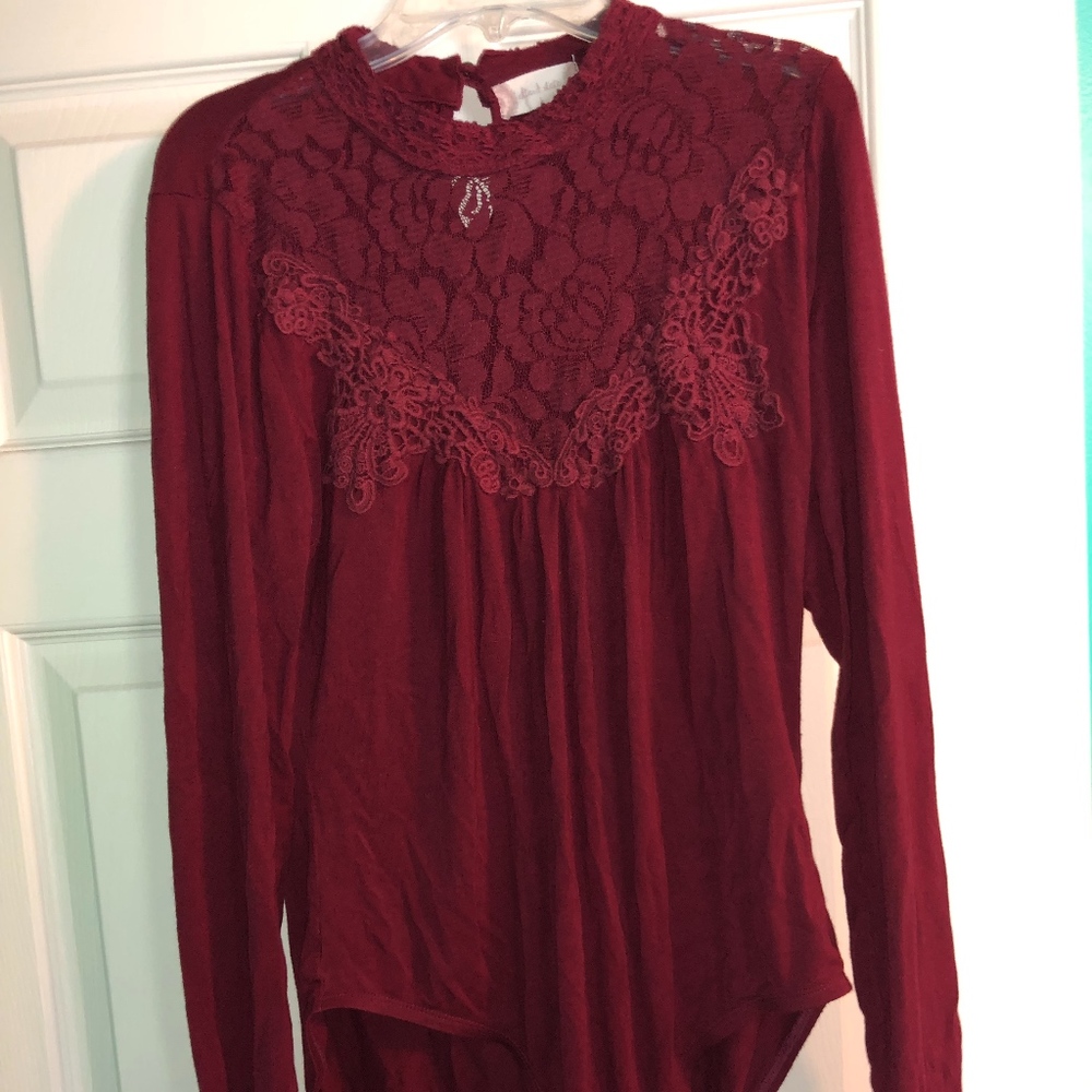 Maroon Body Suit